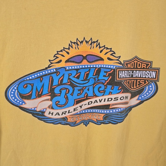 2004 Harley Davidson T-Shirt w/flames - *Myrtle Beach, SC* (Back side) - Picture 11 of 11